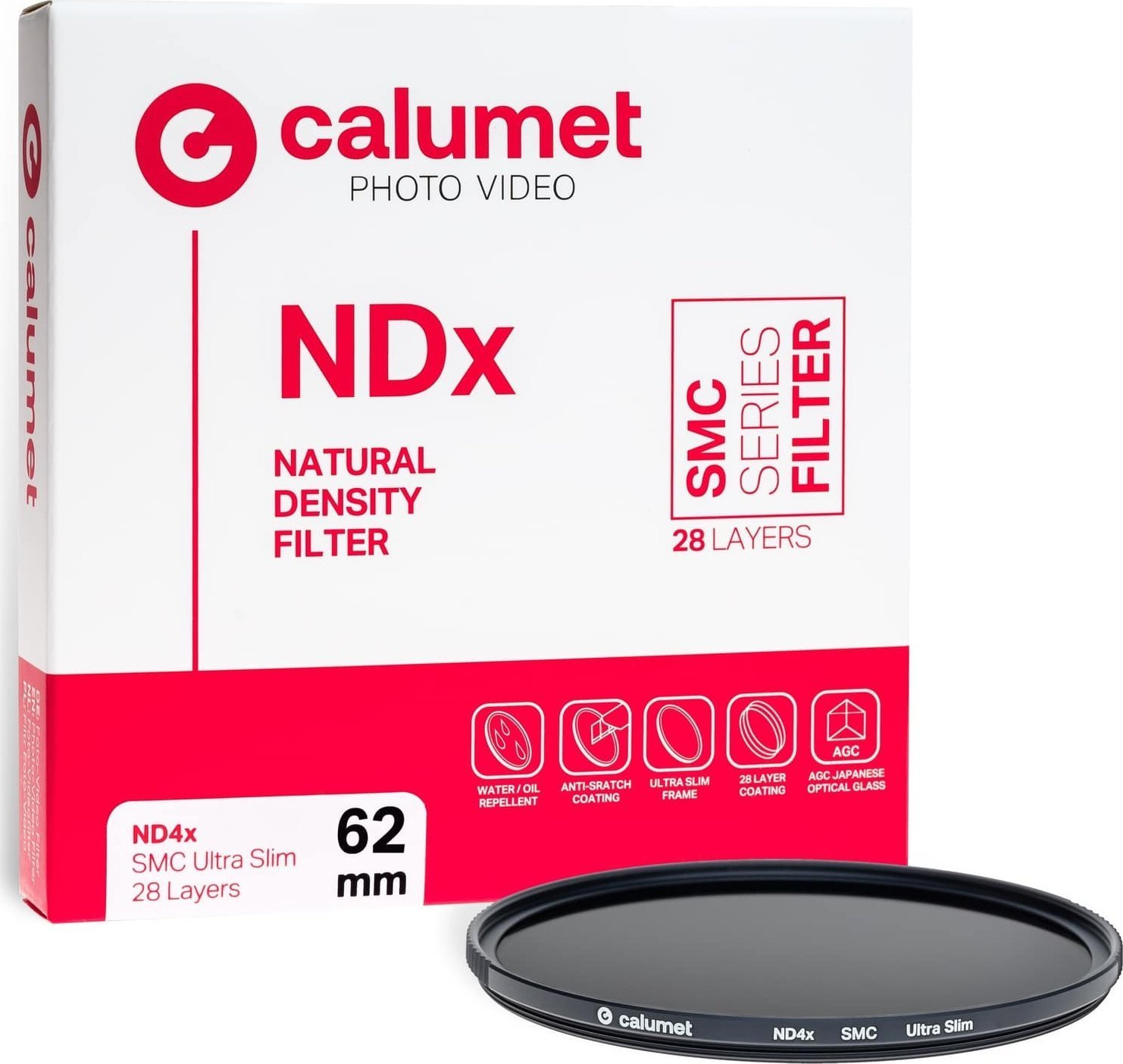Filtr Calumet Calumet Filtr ND4x SMC 62 mm Ultra Slim 28 Layers