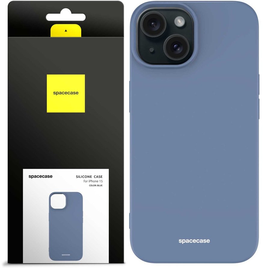 SpaceCase Etui Silicone Case iPhone 15 blue standard