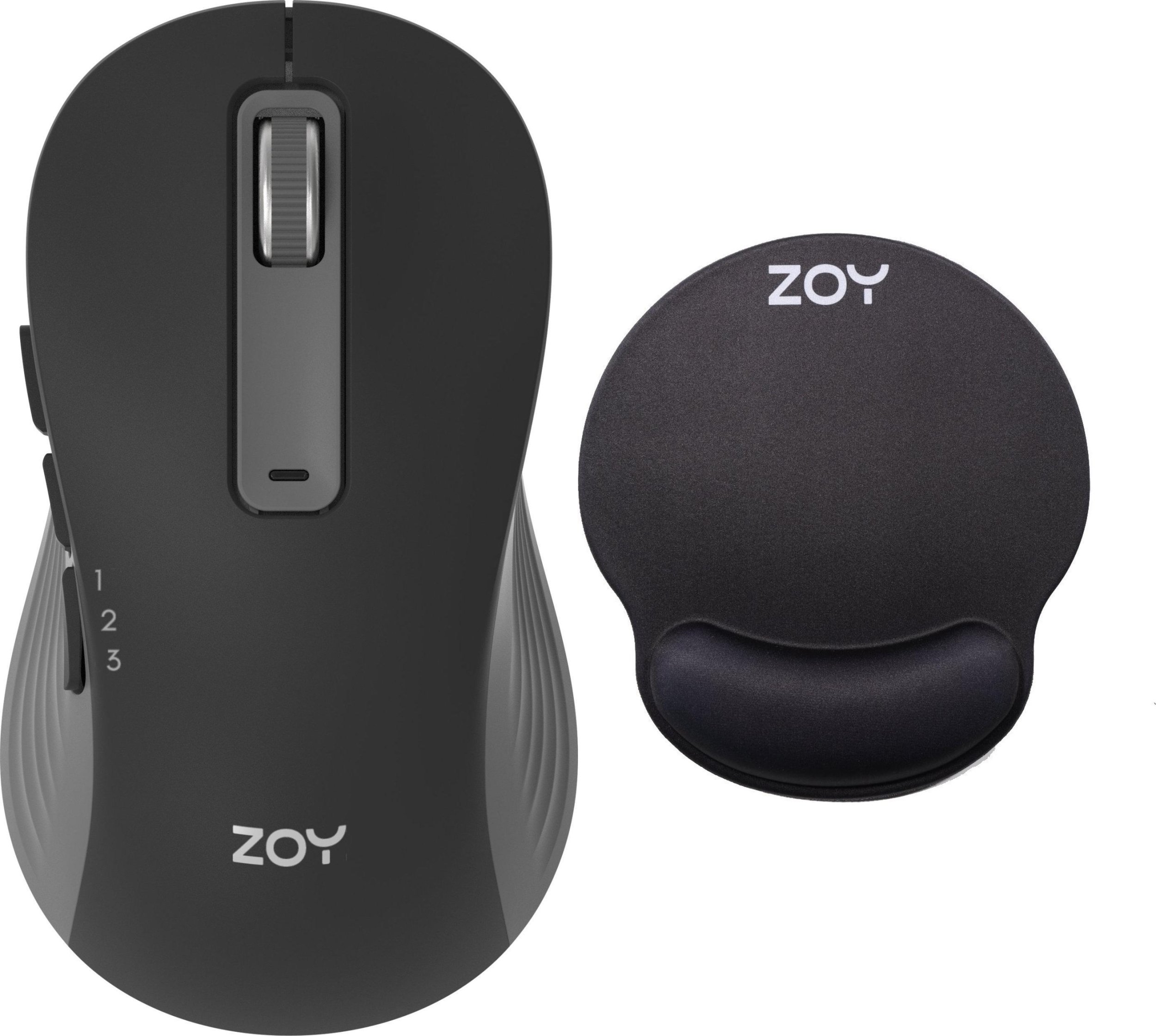Mysz ZOY Mysz ZOY bezprzewodowa ZMS88 + Podkładka ZOY żelowa czarna ZMP25