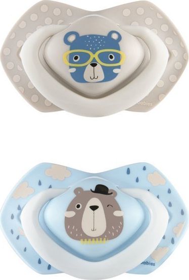 Canpol Smoczek Silikonowy Symetryczny 6-18m 2 szt. BONJOUR PARIS