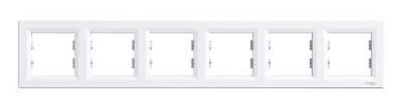 Schneider Electric Ramka sześciokrotna Asfora pozioma biała EPH5800621