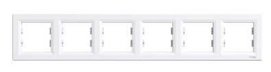Schneider Electric Ramka sześciokrotna Asfora pozioma biała EPH5800621