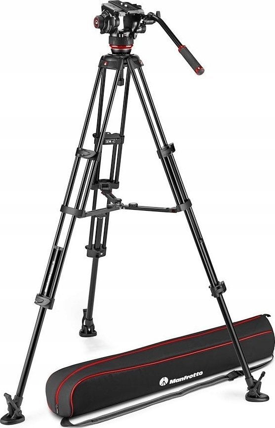 Statyw Manfrotto Zestaw Twin Alu + głowica 504X - środ rozp