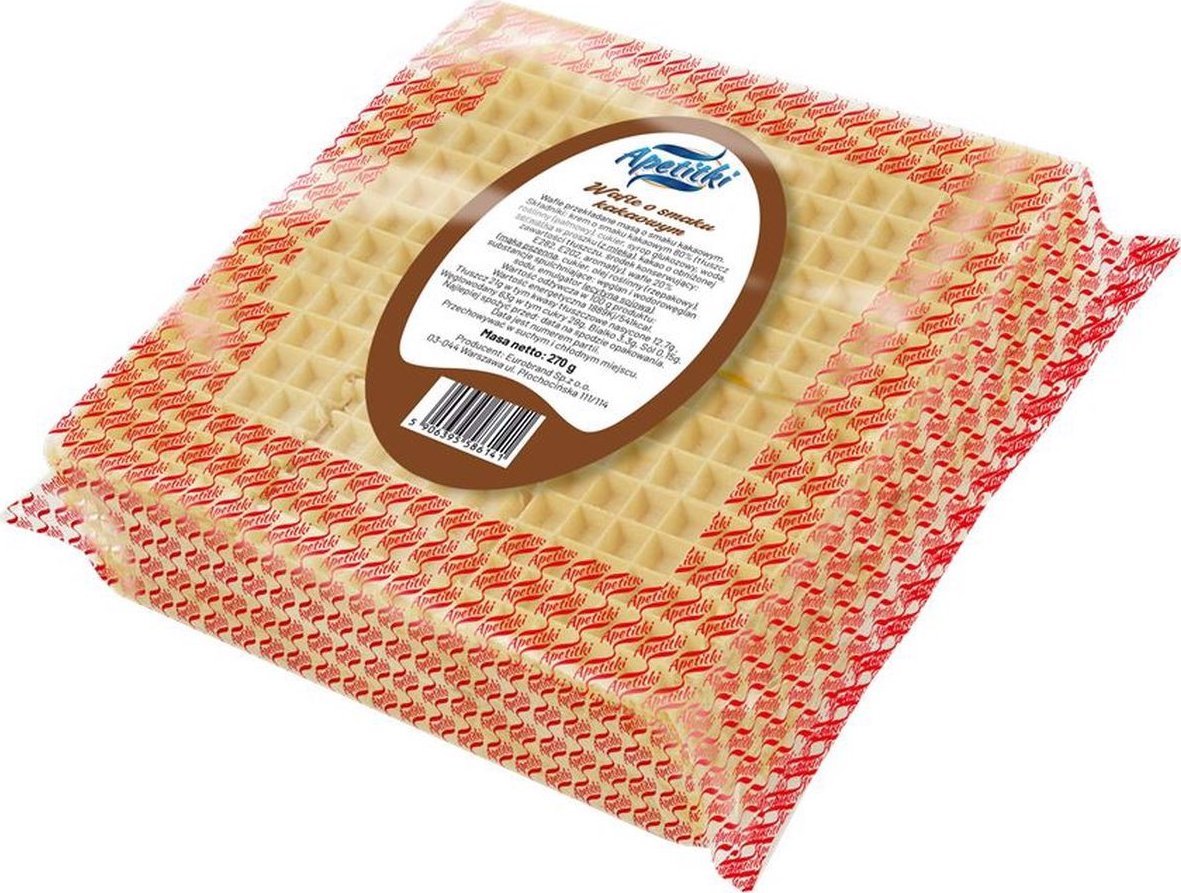 Apetitki Wafle Polskie Smaki kakaowe 270g