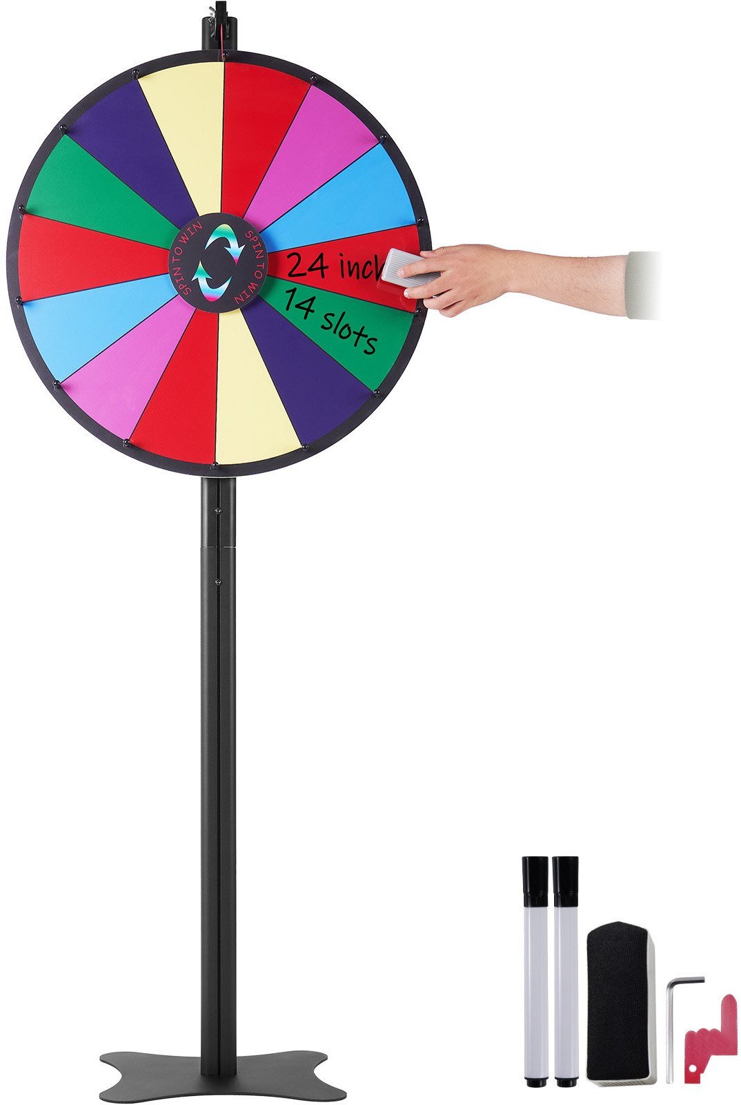 Koło fortuny nagród gra ścieralne loteria 60x151 cm