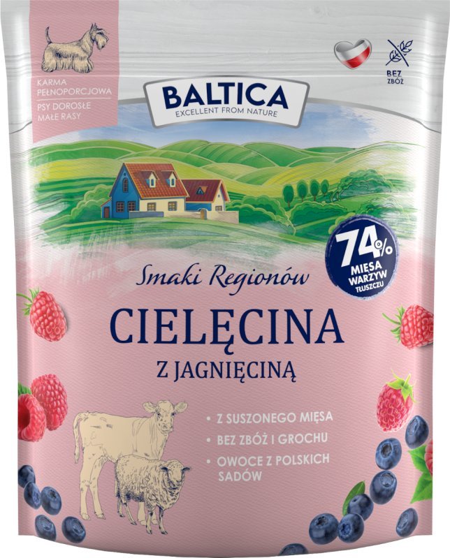 Baltica Cielęcina z jagnięciną XS/S - Baltica - 1 kg