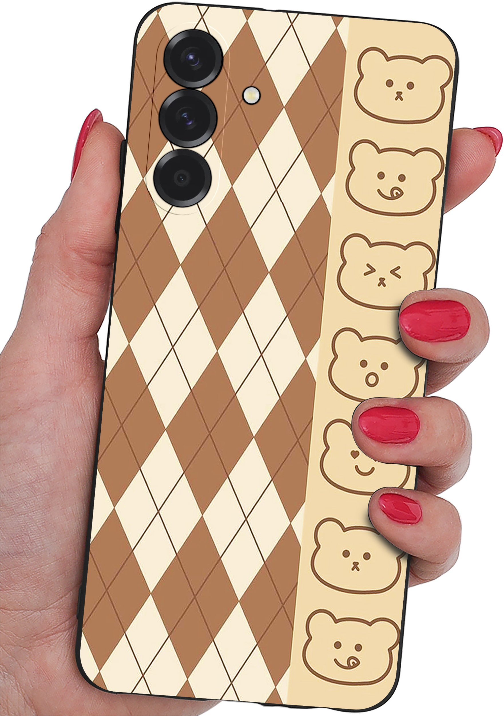 krainaGSM ETUI do Samsung A26 5G | Wzory | SILIKONOWE MATT CASE + SZKŁO 9H