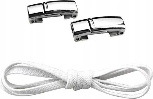 SHOPUJ.PL ELASTYCZNE MAGNETYCZNE SZNUROWADŁA SZNURÓWKI DO BUTÓW SPORTOWYCH BIAŁE