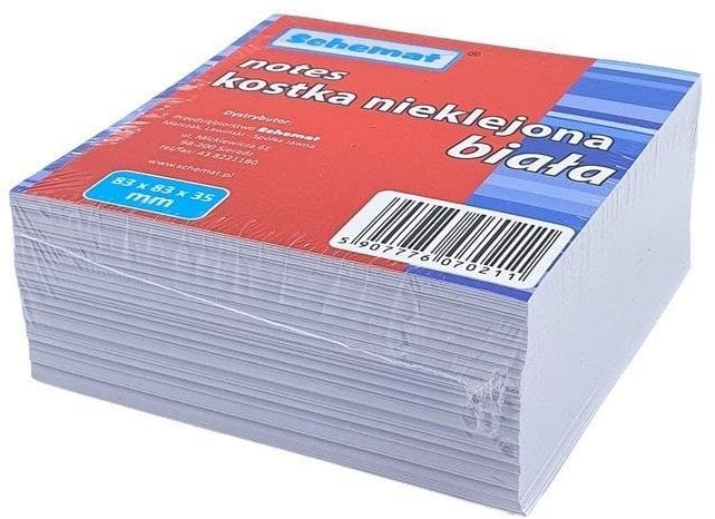 Kostka papierowa biała 83x83x35mm nieklejona