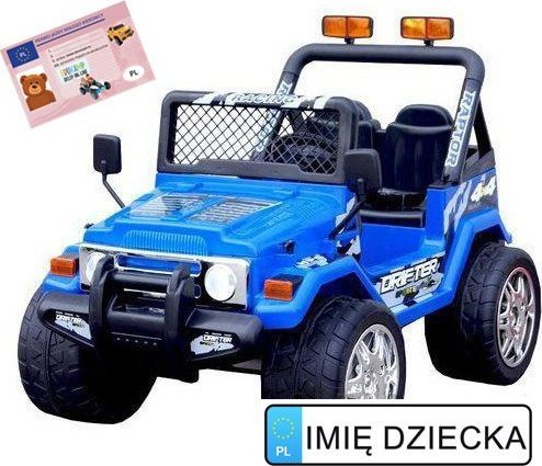 Super-Toys Olbrzymi terenowy Drifter 2 osobowy z pilotem,miękkie koła, 2,4 Ghz/ S-618