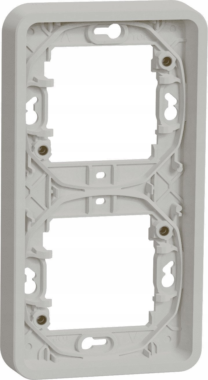 Schneider Mureva Styl Podstawa podtynkowa 2x pionowa biała MUR39151