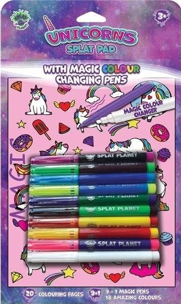 Książeczka z magicznymi mazakami Jednorożce