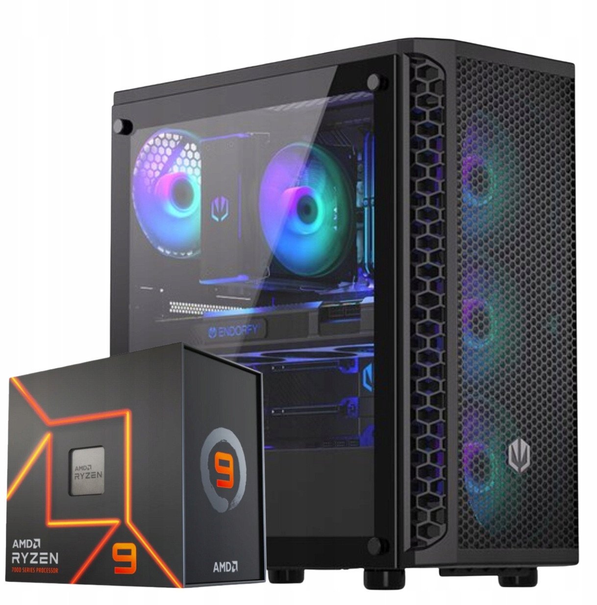 KOMPUTER GAMINGOWY RYZEN 9 RTX 5060TI 16GB 32DDR4 2TB M2