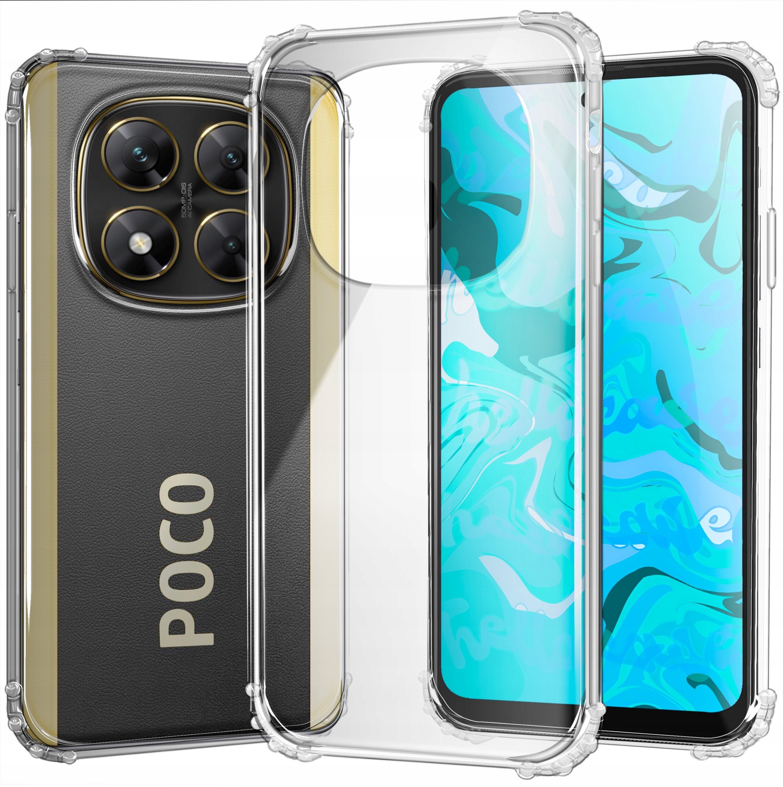 ETUI PANCERNE DO XIAOMI POCO X7 5G | CASE SILIKON GUMOWE SLIM ANTI SHOCK