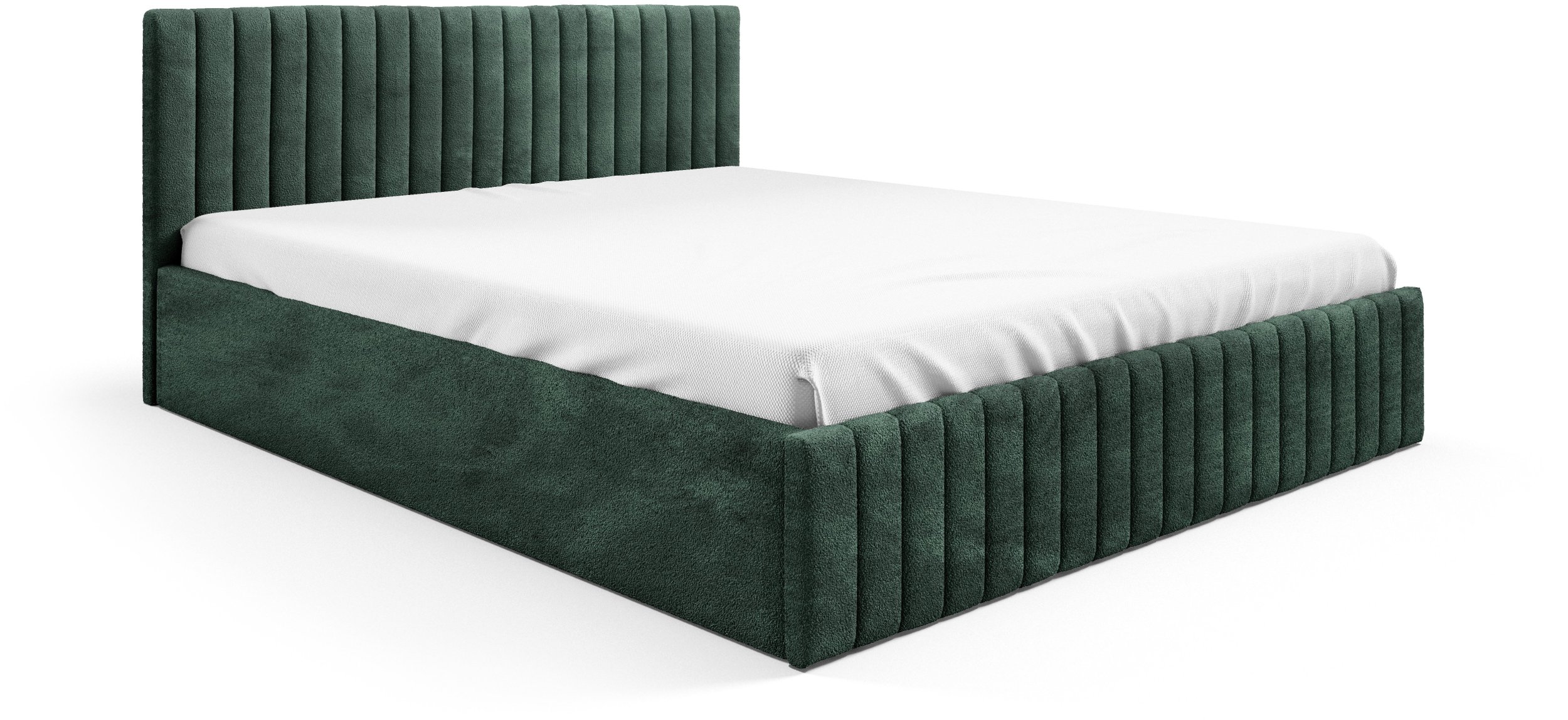 ŁÓŻKO SOLA 200X200 stelaż drewniany BOUCLE , BUKLA abriamo 09