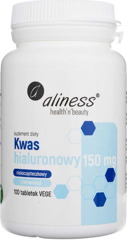 Aliness MedicaLine Aliness Kwas hialuronowy niskocząsteczkowy 150 mg - 100 tabletek