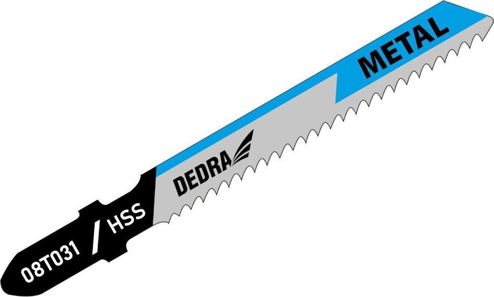 Dedra Brzeszczoty do wyrzynarki 76.5/50mm, metal, HSS, T, 2szt