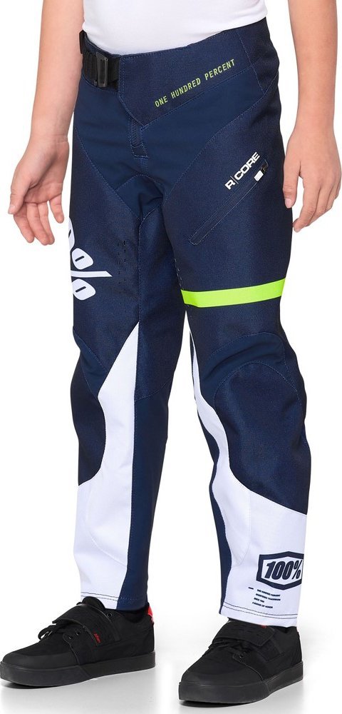 100% Spodnie juniorskie 100% R-CORE Pants dark blue yellow roz. 26 (40 EUR) (NEW)