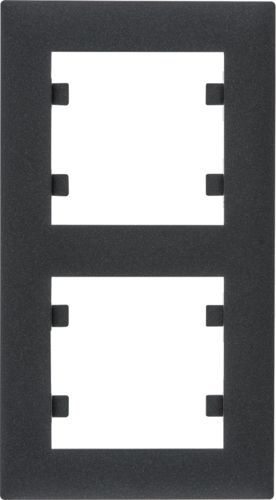 Hager Lumina intense ramka 2-krotna pionowa czarna (WL5623)