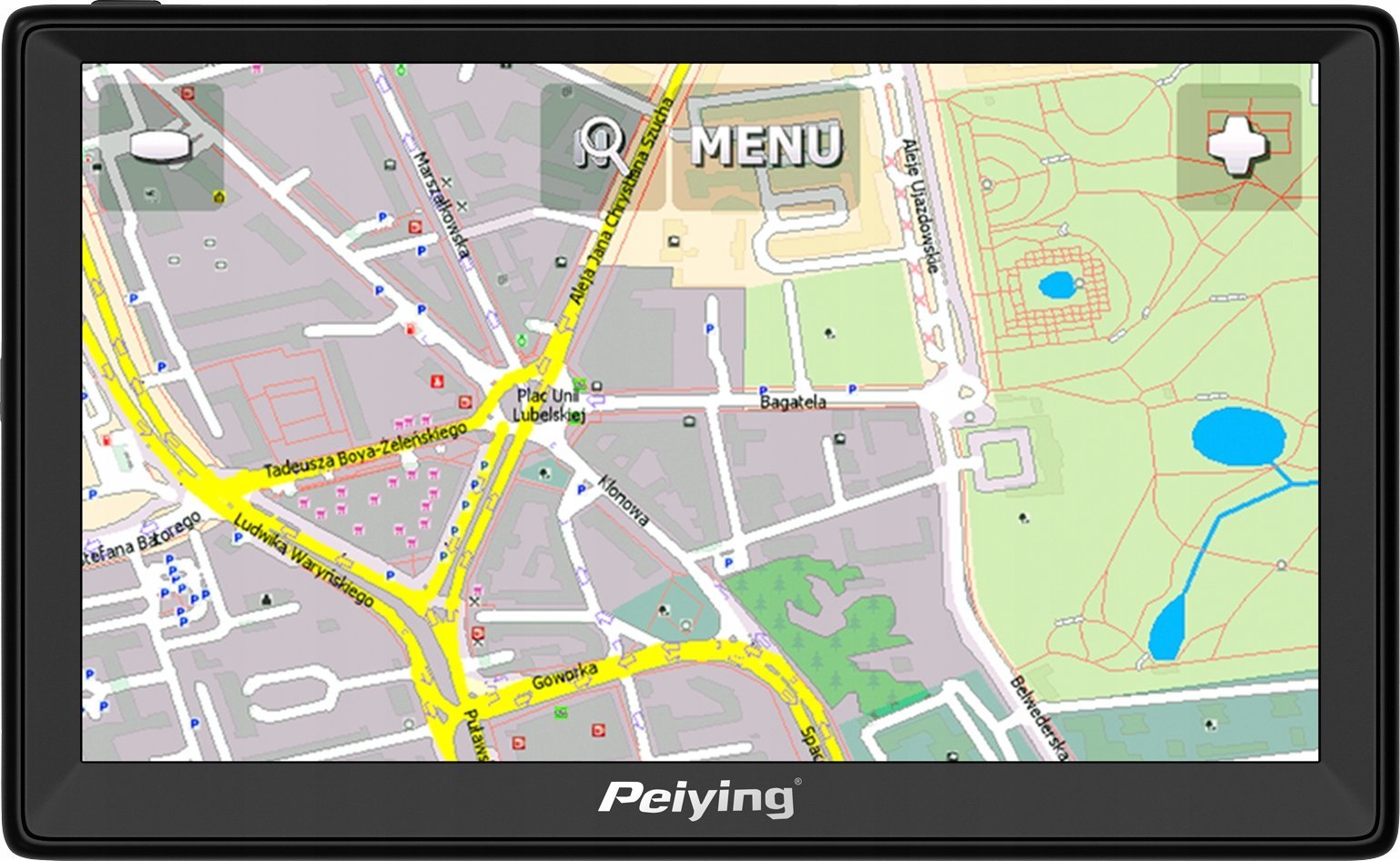 Nawigacja GPS PeiYing Nawigacja GPS Peiying Alien PY-GPS9000 + Mapa EU