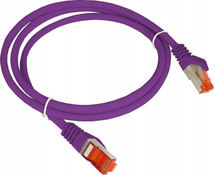Alantec Patch-cord kat.6A S/FTP fioletowy 1m LSOH (KKS6AFIO1.0)