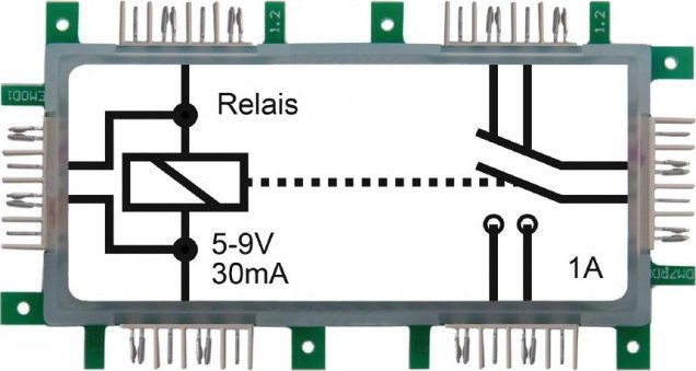 Allnet ALLNET BrickRknowledge Relais 5-9V 30mA 2x1