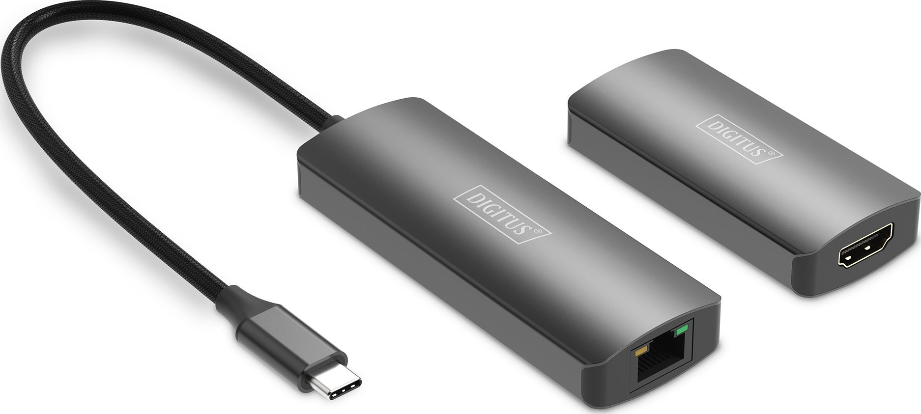 Digitus Extender wideo 4K (USB-C – HDMI), 30 m