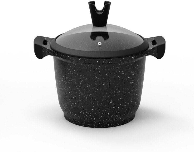 CASSEROLEDOMOLETTI BLACK MARBLE D24CM 4L