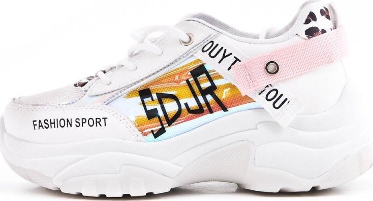 BELLO STAR Tenisówki sportowe biało-różowe-40