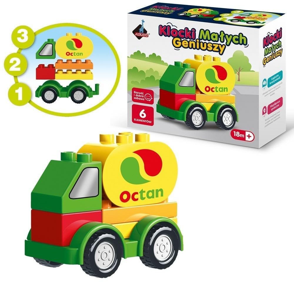 Klocki małych geniuszy Autko 6el