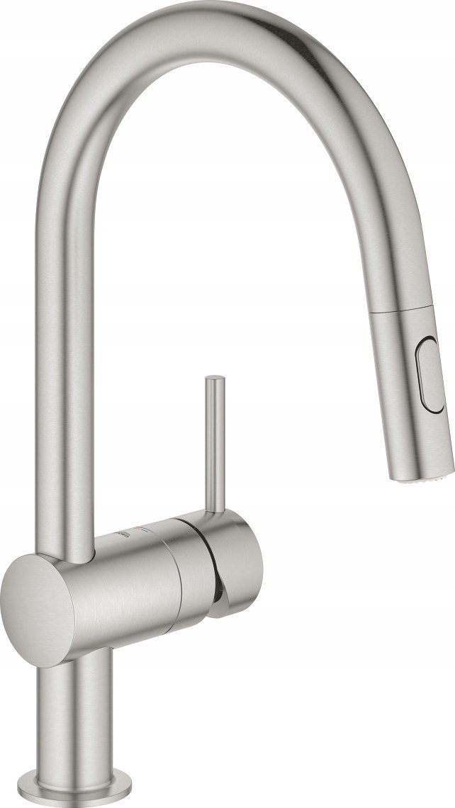 Bateria kuchenna Grohe Kitchen faucet with pull-out hose Grohe MINTA 32321DC2, stainless steel