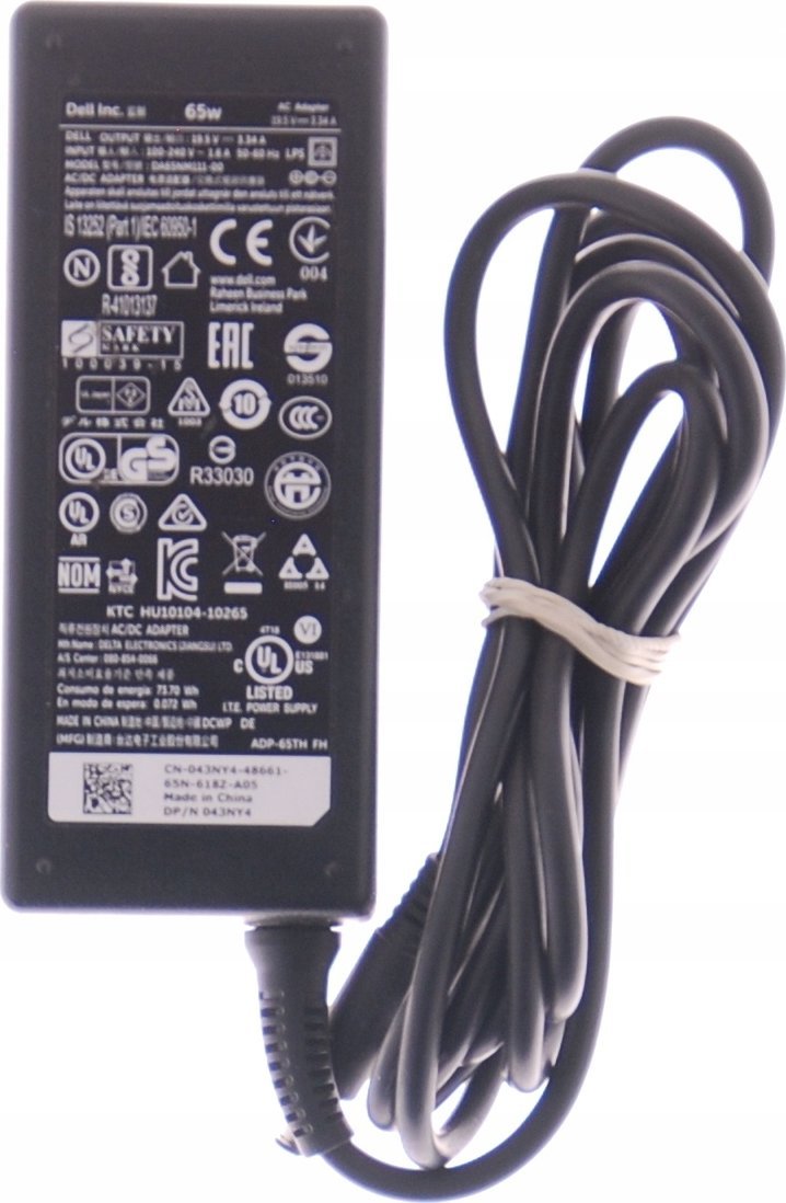 Zasilacz do laptopa Dell AC Adapter, 65W, 19.5V, 3