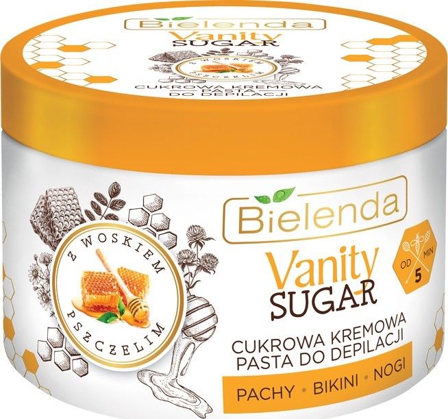 Bielenda Bielenda Vanity Sugar Cukrowa Kremowa Pasta do depilacji - bikini,pachy,nogi 100g