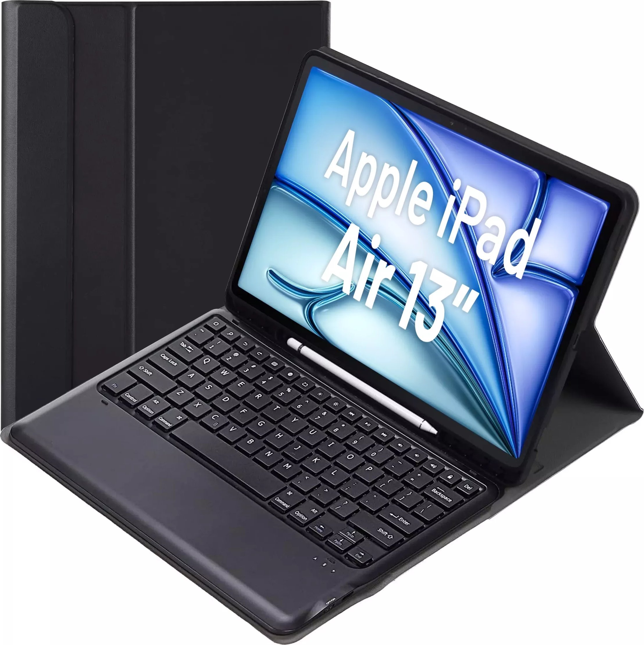 Alogy Etui ochronne z klawiaturą Alogy Keyboard case z miejscem na rysik klawiatura bezprzewodowa do Apple iPad Air 13" czarne