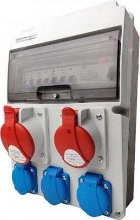 Doktorvolt Rozdzielnica budowlana JUN-S/FI 1x 32A 1x 16A 3x230V IP54 DOKTORVOLT 0294