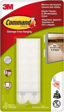 Silan Rzepy do wieszania obrazów i ramek wąskie Command