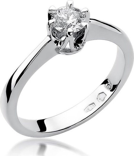 Best Diamonds złoty pierścionek z brylantem 0.30ct 20