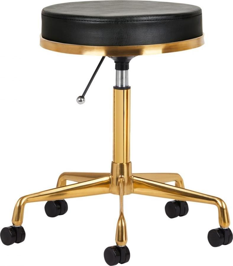 Activeshop TABORET KOSMETYCZNY H4 ZŁOTY CZARNY