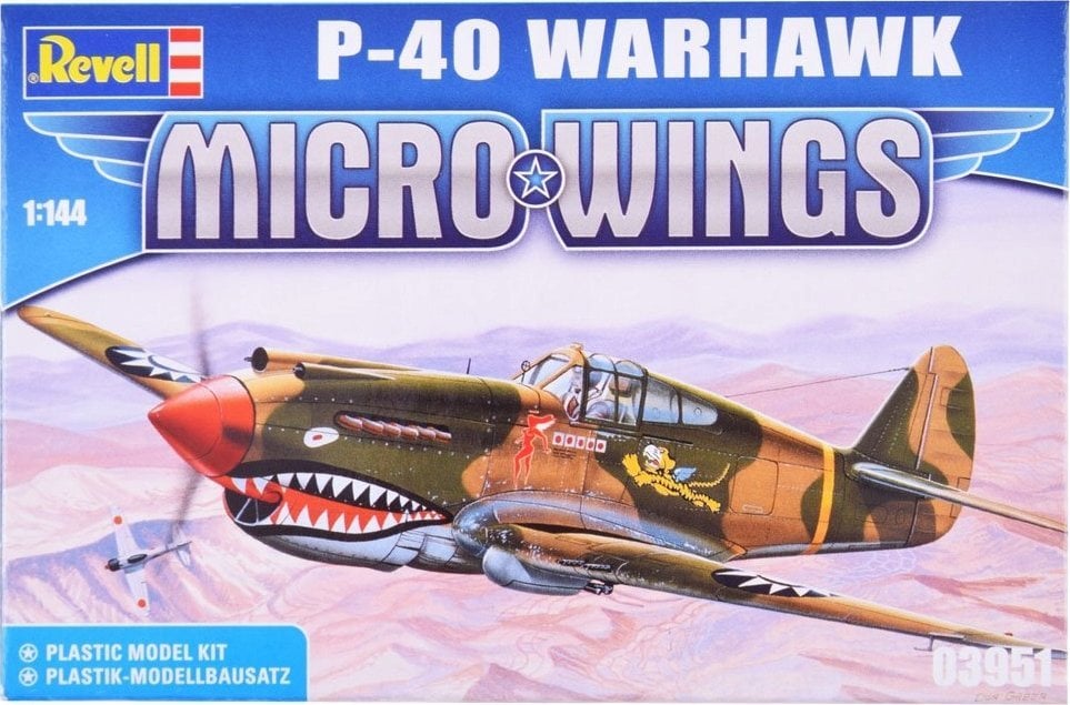 Jokomisiada Revell Micro Wings Model P-40 Warhawk 1:144 RV0019