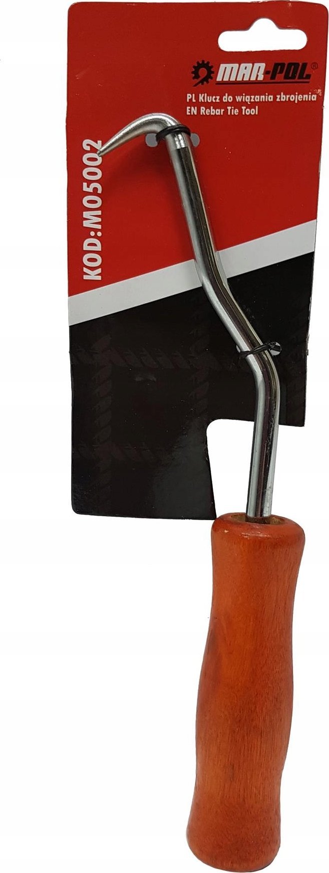 Mar-Pol MAR-POL KLUCZ DO WIĄZANIA ZBROJENIA UCHWYT DREWNIANY