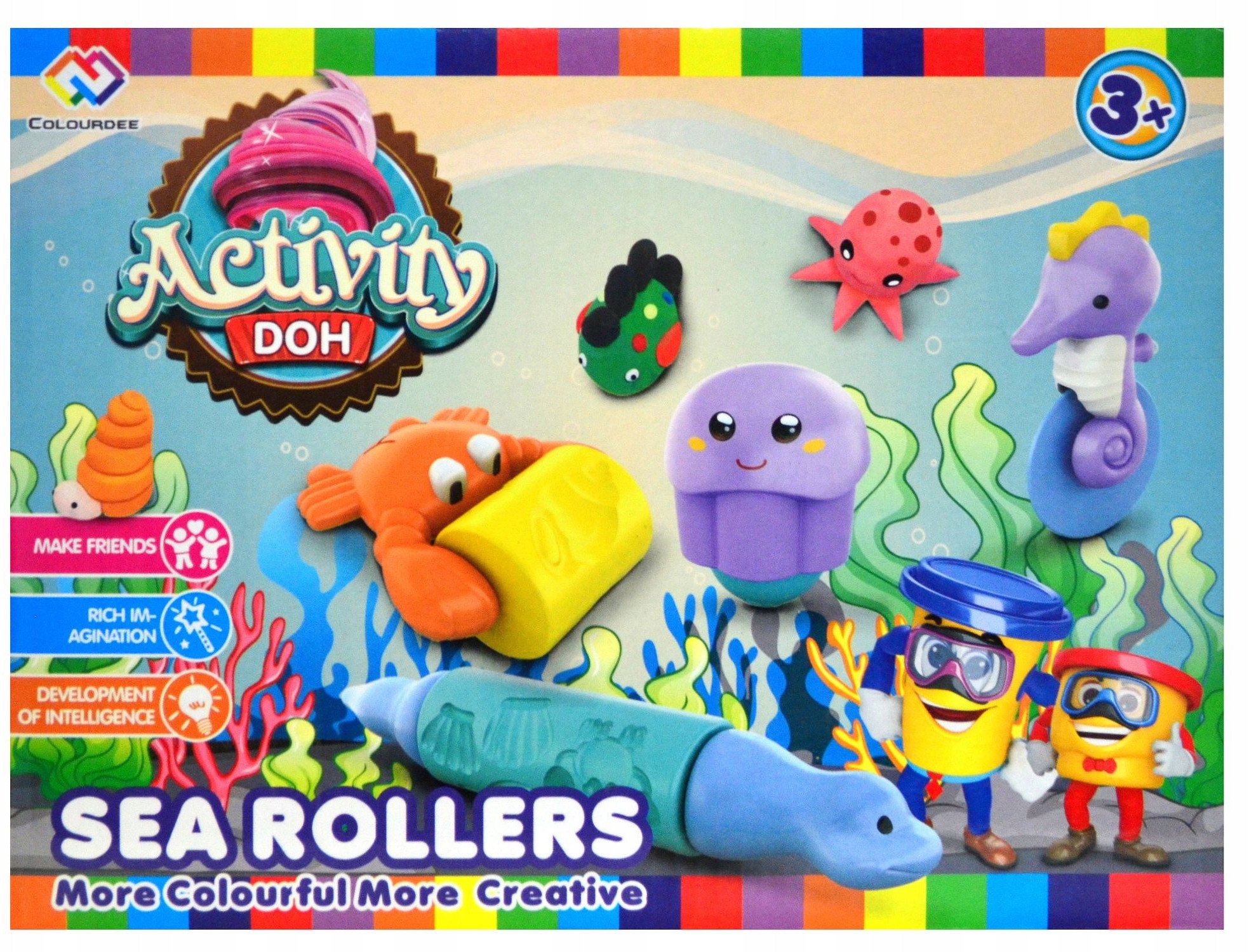 Masa plastyczna - zestaw do modelowania zwierzęta podwodny świat