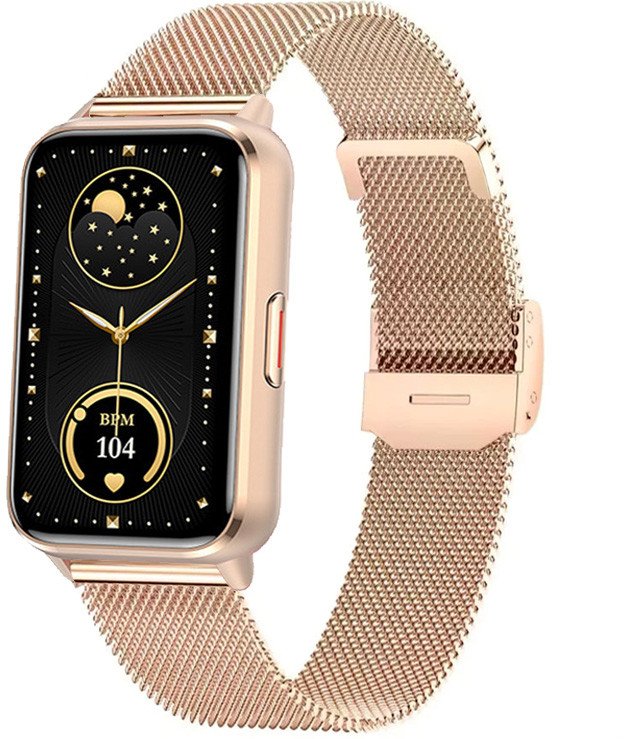 Zegarek Damski SMARTWATCH RUBICON RNCF48 gold/roegold