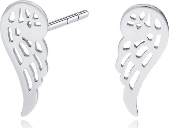 Irbis srebrne kolczyki ażurowe skrzydła Uniwersalny