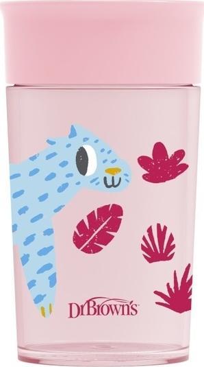 Dr Browns DR BROWN`S-TC01093-KUBEK 360*PICIE JAK ZE SZKLANKI 300ML RÓŻOWY