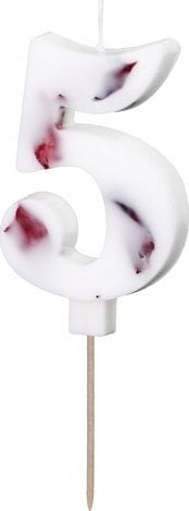 MFP paper ¦wieczka 5 biała z płatkami 8cm