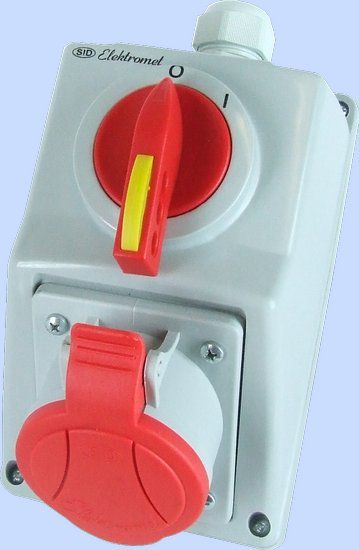 Elektromet Zestaw instalacyjny z gniazdem 5P 0-I 32A IP54 (974005)