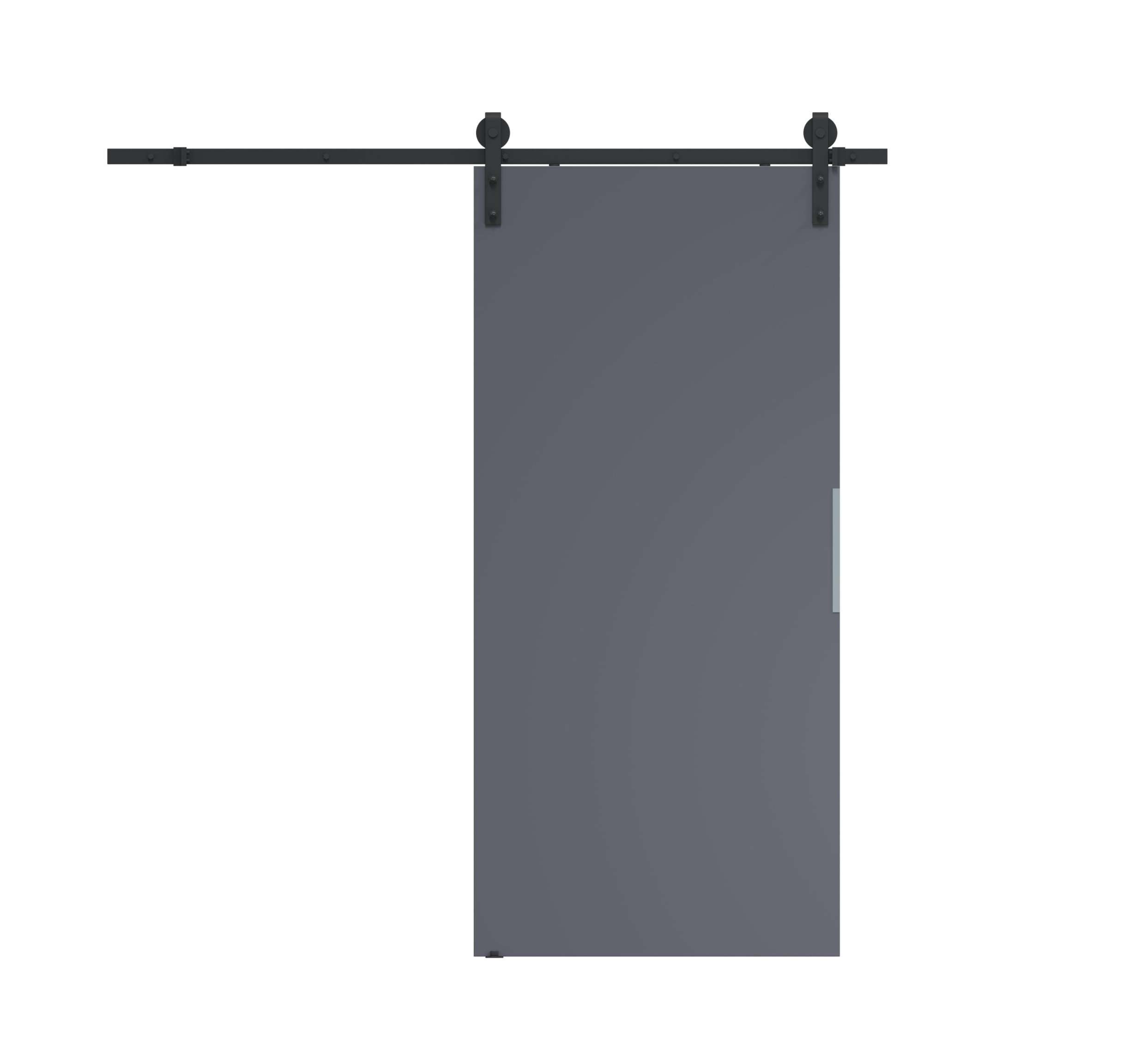 Homedoors Drzwi przesuwne 90 naścienne ALFA LOFT P 01 Antracyt 95 + system przesuwu