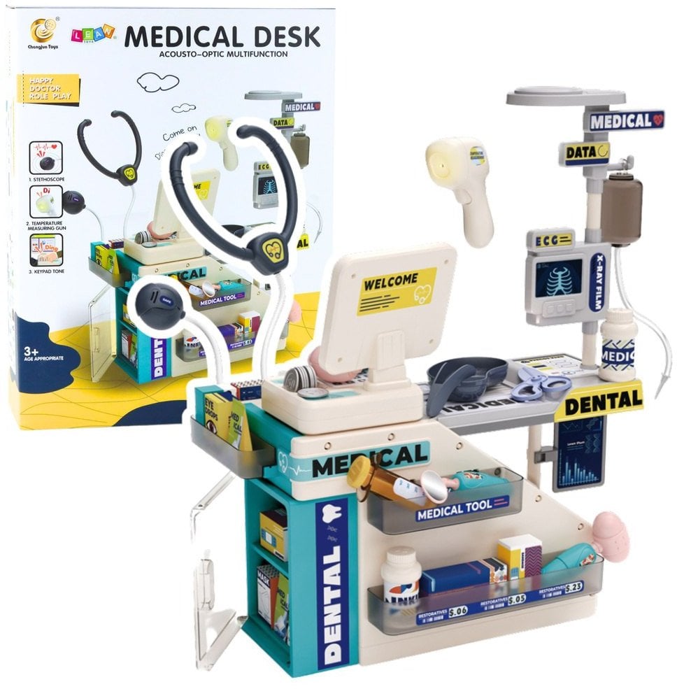Zestaw Lekarza Dentysty Farmaceuty Światła Dźwięki Akcesoria 51 el.