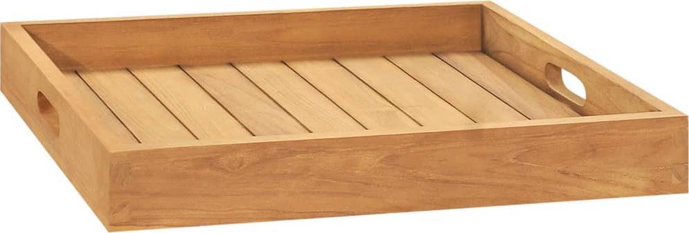 vidaXL vidaXL Taca, 50x50 cm, lite drewno tekowe