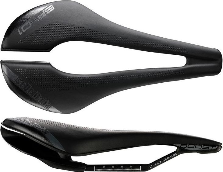 Selle Italia Siodło SELLE ITALIA SP-01 BOOST KIT CARBONIO SUPERFLOW L (id match - L3) carbon/keramic 7x9, fibra-tek, 166g czarne (NEW)